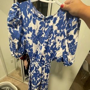 Blue Floral Shein Dress